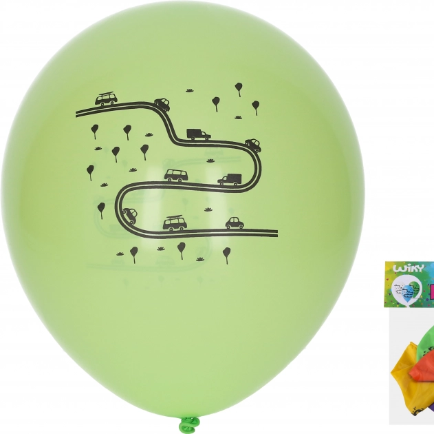 Opblaasbare ballonnen 30 cm – transport, set van 5 stuks