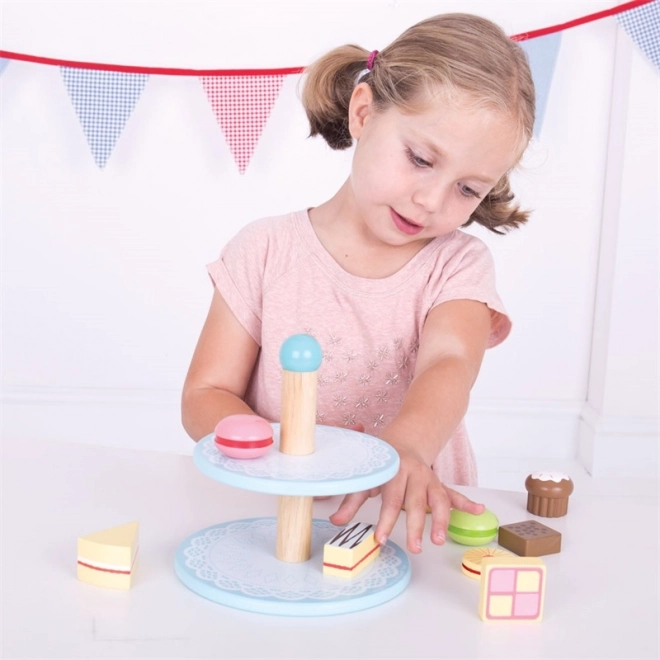 Bigjigs Toys Cake Stand with Treats