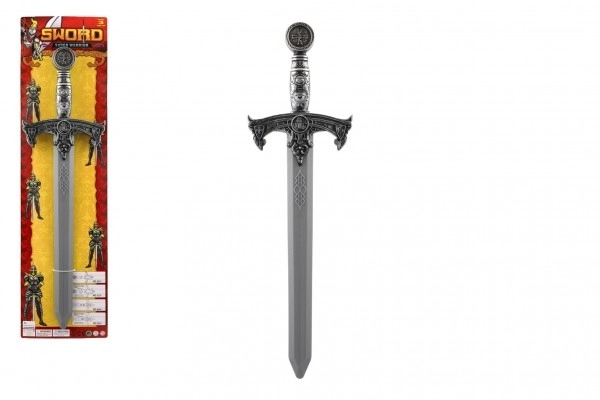 Knight Sword Plastic 61cm on Cardboard