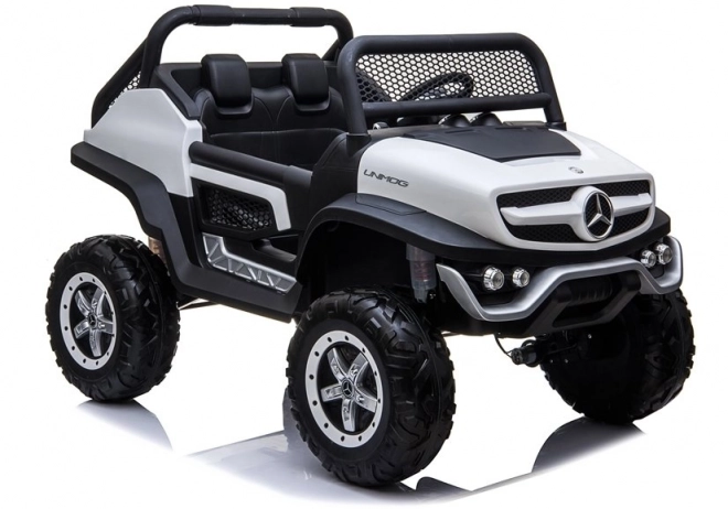 Electric Ride-On Car Mercedes Unimog White