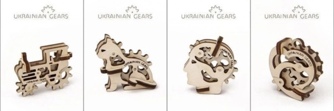 Ugears Wooden Mechanical 3D Charms