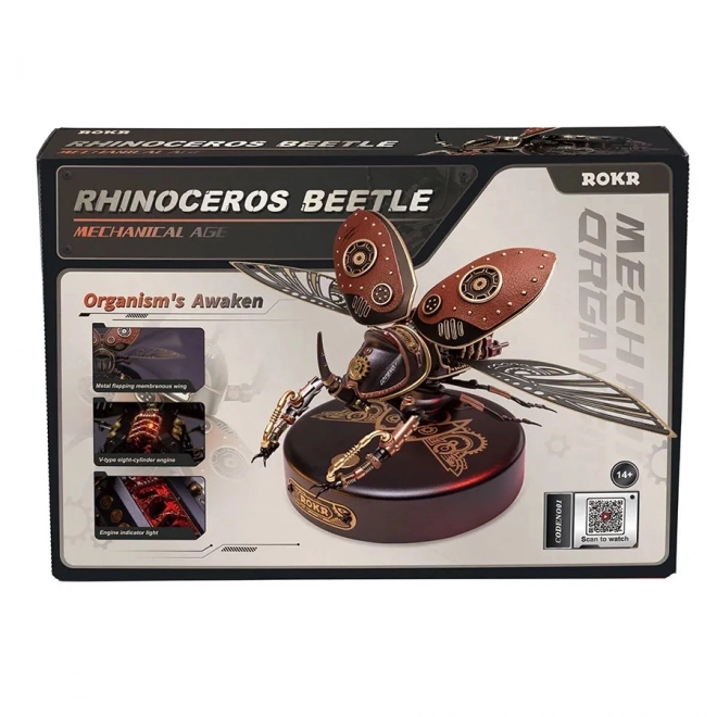 3D Mechanical Puzzle Rhinoceros Beetle