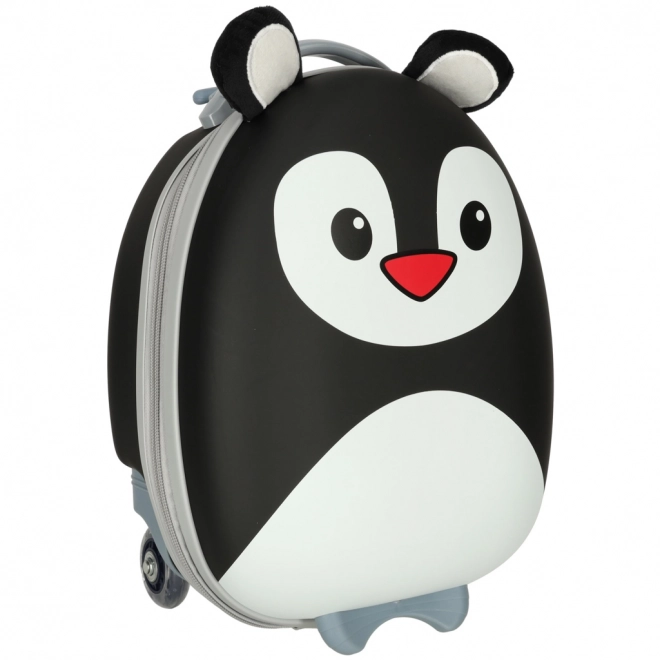 Children’s Penguin Travel Suitcase with Wheels