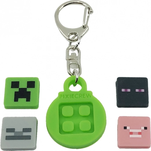 PIXIE CREW kruhová klíčenka s tematickými multipixely MINECRAFT