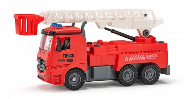 Battery Operated Fire Truck with Assembly Feature