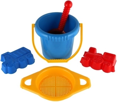 Schep en 2 zandvormpjes voor creatief spel