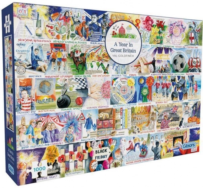 Year in the UK 1000 Piece Puzzle by Gibsons