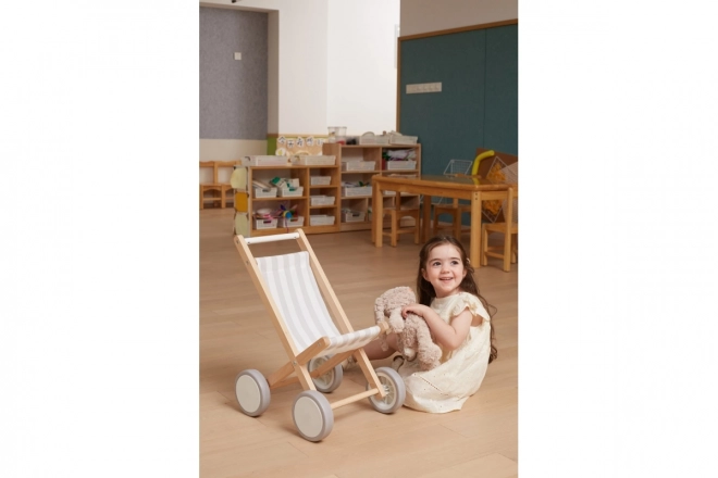 Wooden Doll Stroller