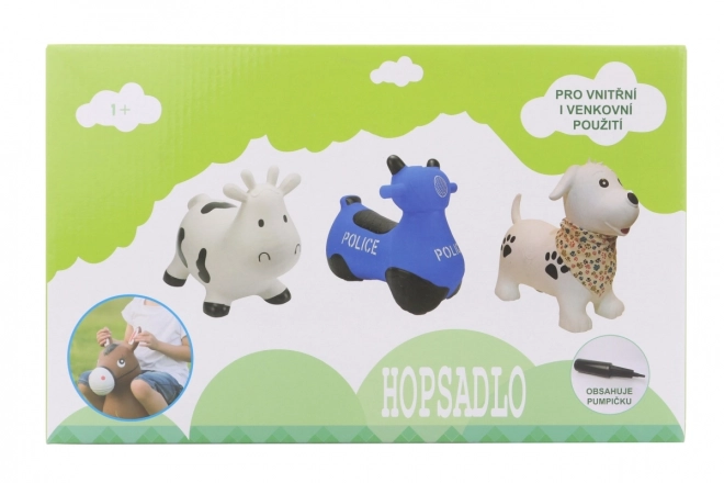 Rubber Bouncing Cow Toy