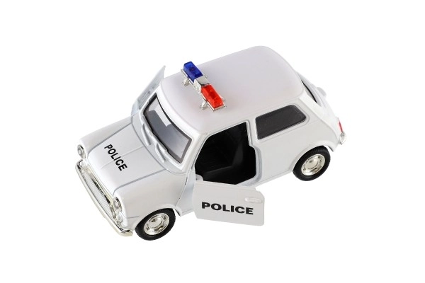 Retro Police Car Toy with Light 11cm