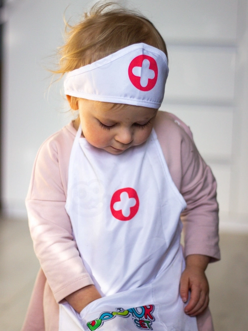 Nurse Costume with Cap for Kids
