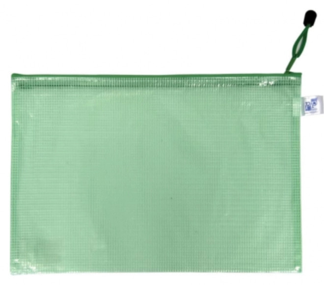 Mesh Zip Envelope A5 Green