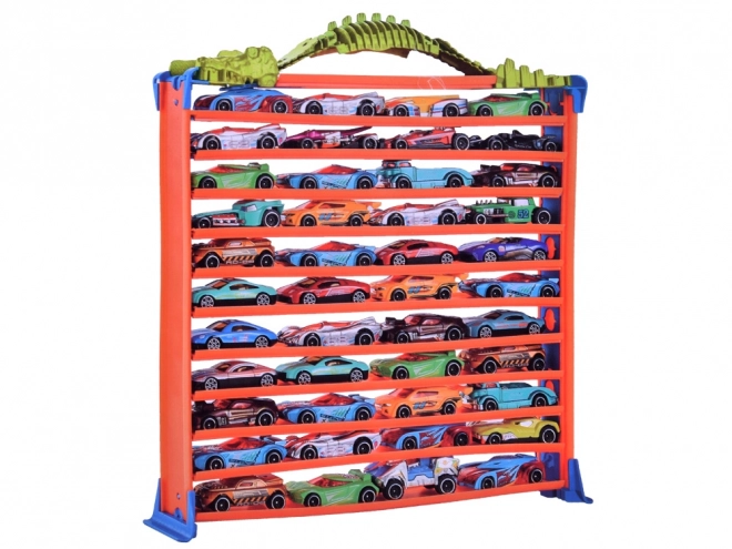 2-in-1 Loop Racing Track and Garage Playset for Toy Cars