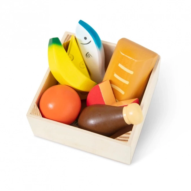 Wooden Food Play Set in Boxes