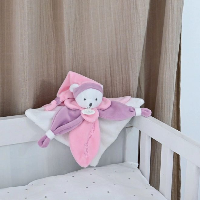 Doudou Gift Set - Plush Pink Bear Snuggle Toy