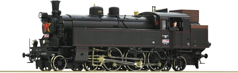 Parowa lokomotywa ČSD serii 354.1 w skali H0 od Roco