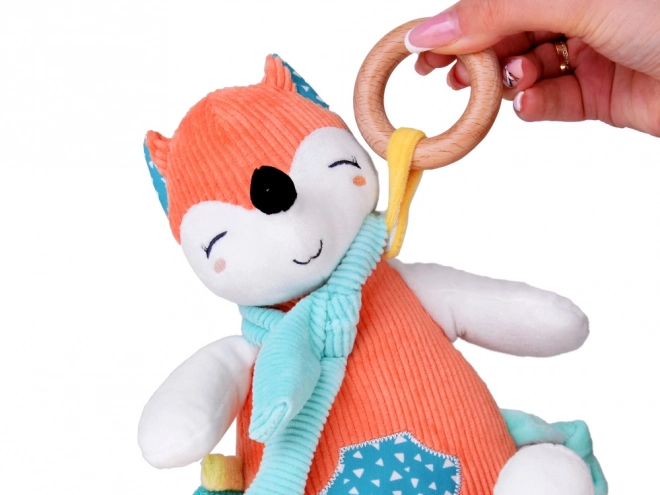 Charming Fox Stroller Toy and Rattle for Baby