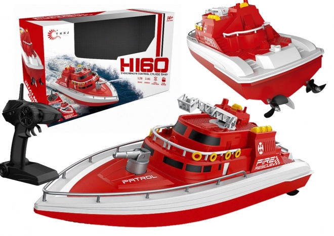 Remote Control Red Racing Boat