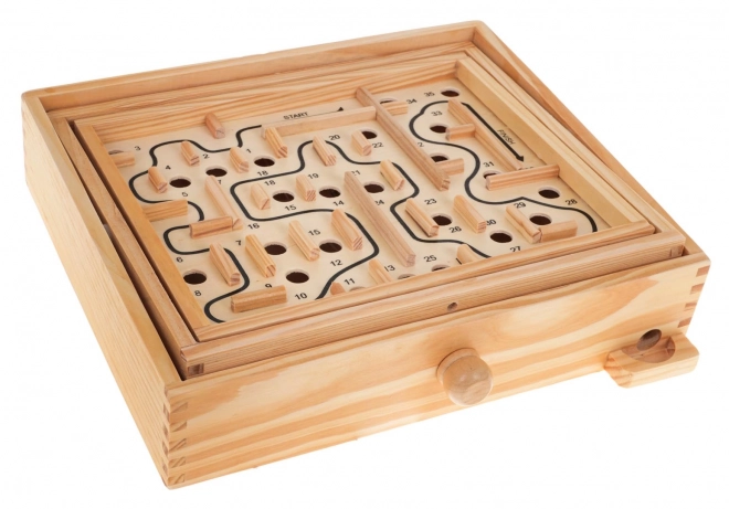 Wooden Dexterity Maze Game