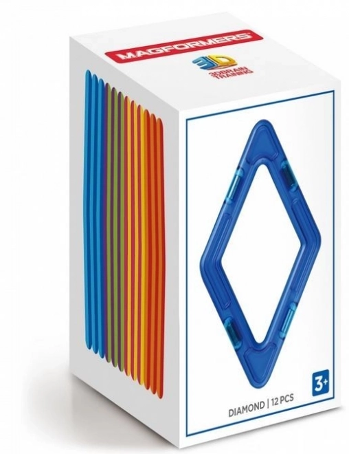 Magnetic Rhombus Building Set