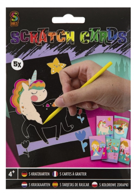 Scratch Art Picture Cards Set