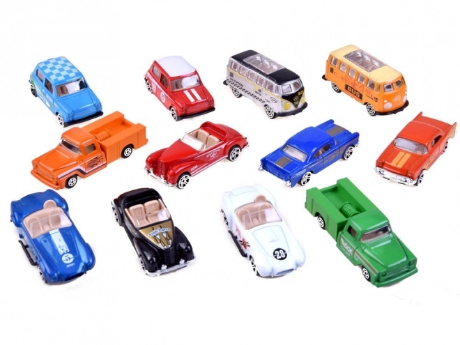 Retro Metal Toy Cars Set