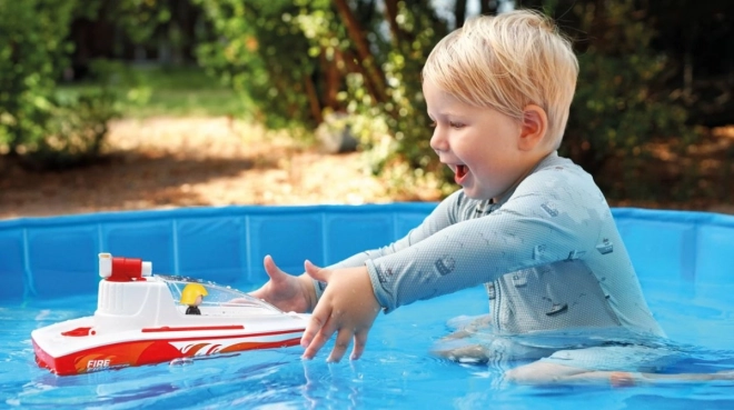 Firefighter Boat with Water Pump Toy