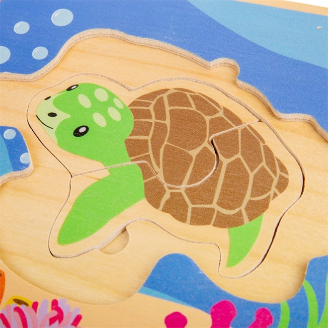 Wooden Turtle Life Cycle Puzzle