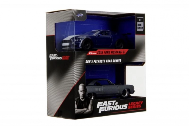 Fast and Furious Twin Pack: 2016 Ford Mustang GT350 & 1970 Plymouth Road Runner