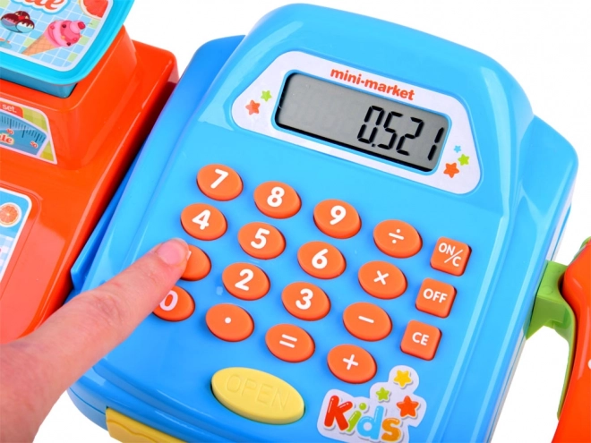 Toy Cash Register with Scale - Play Store Set – red