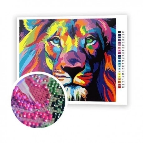 Diamond Painting Mosaic Set 5D Lion