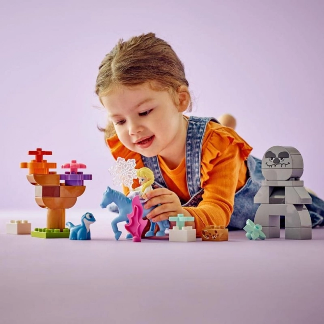 Lego Duplo Disney Frozen Elsa and Bruni in the Enchanted Forest