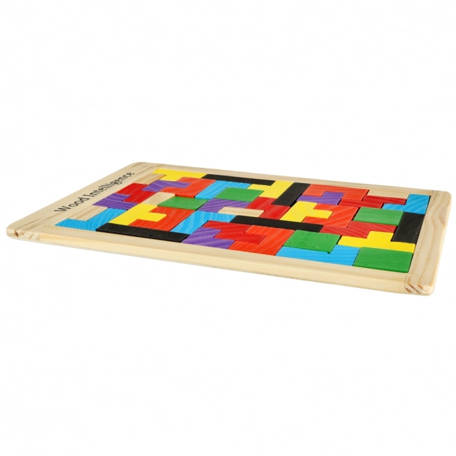 Wooden Tetris Puzzle