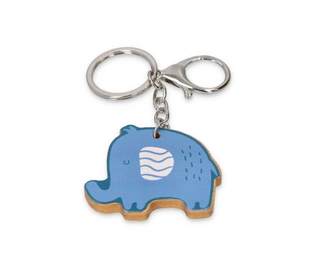 Wooden Elephant Keychain PolarB by Viga