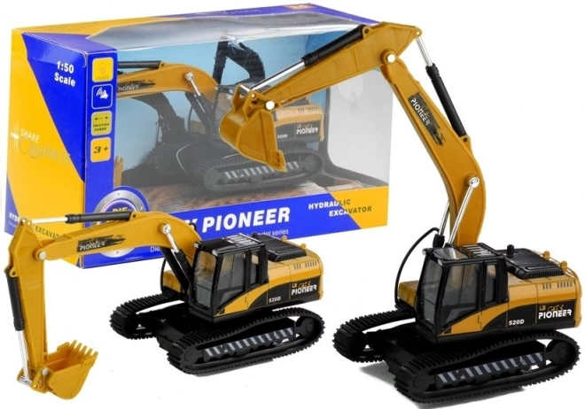 Friction Powered Excavator with Lights and Sounds