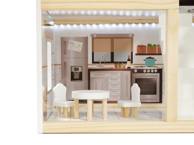 Wooden Dollhouse Floro Boho LED 78cm