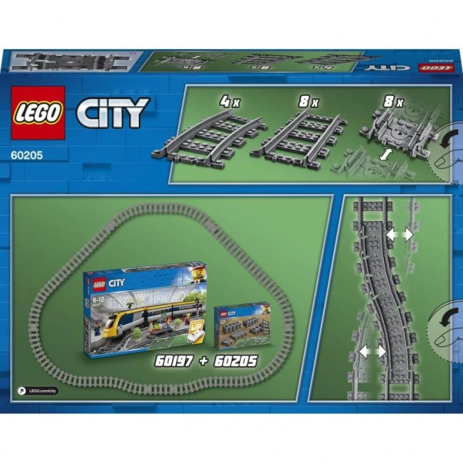 Flexible Train Tracks Set for LEGO City