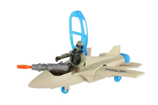 Military Playset with Jet and Soldier