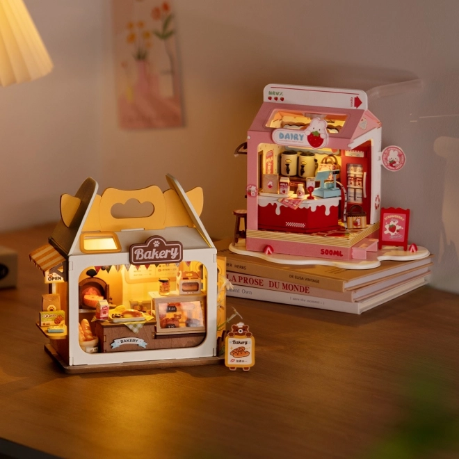 Miniature Bear's Bakery House by Robotime