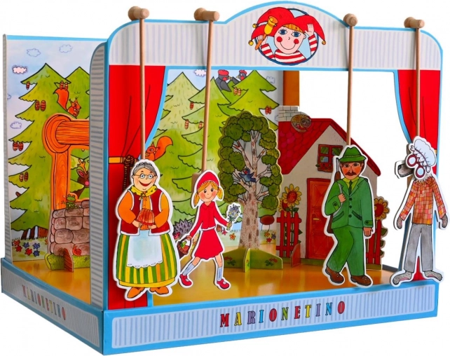 Teatro delle marionette Cappuccetto Rosso e Casetta di marzapane