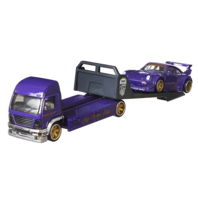 Hot Wheels Truck and Race Car Set