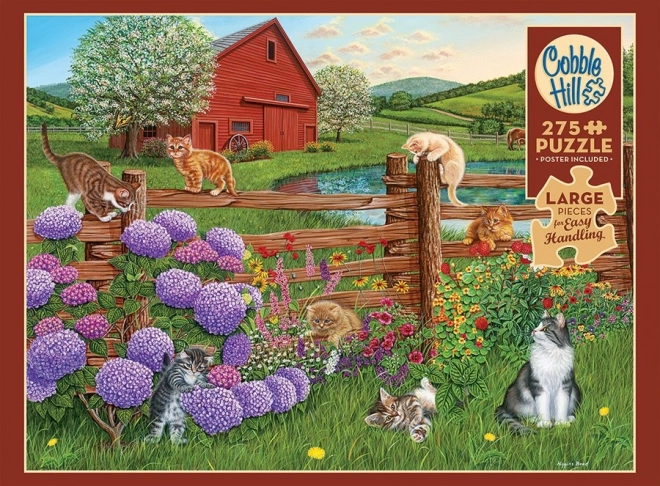 Cobble Hill Cats on the Farm Puzzle XL 275 Pieces