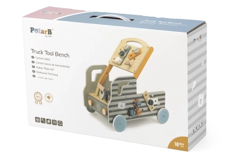 Wooden Mobile Workbench for Kids