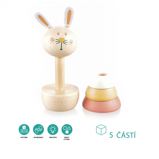 Wooden Stacking Rabbit Toy