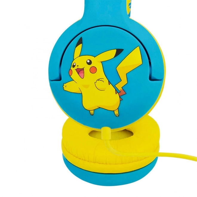 Wired Kids Headphones Pokemon Pikachu Blue and Yellow