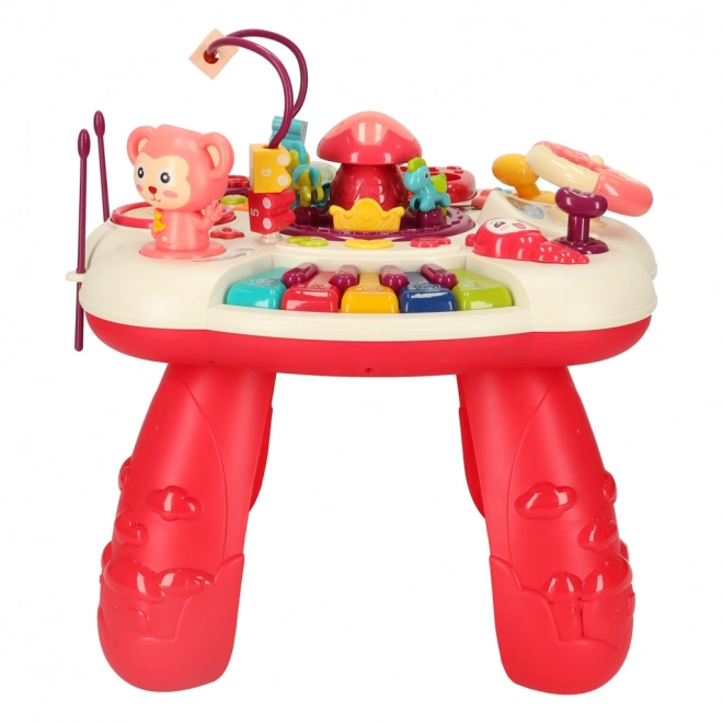 Pink Educational Piano Table Bibi-inn