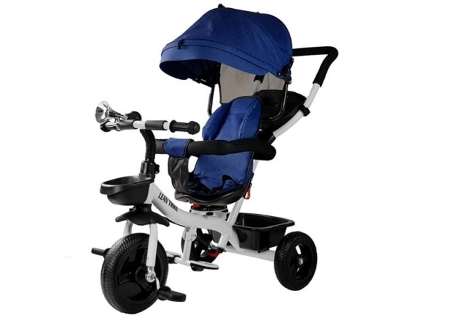 Blue Children's Tricycle with Parental Control