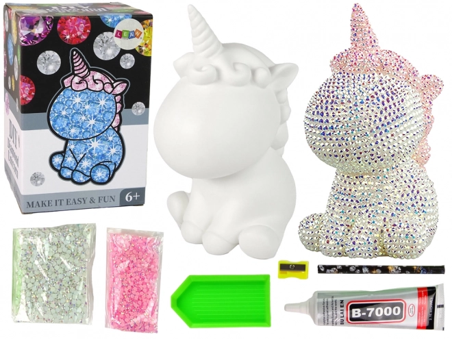 Unicorn DIY Diamond Art Set Pink