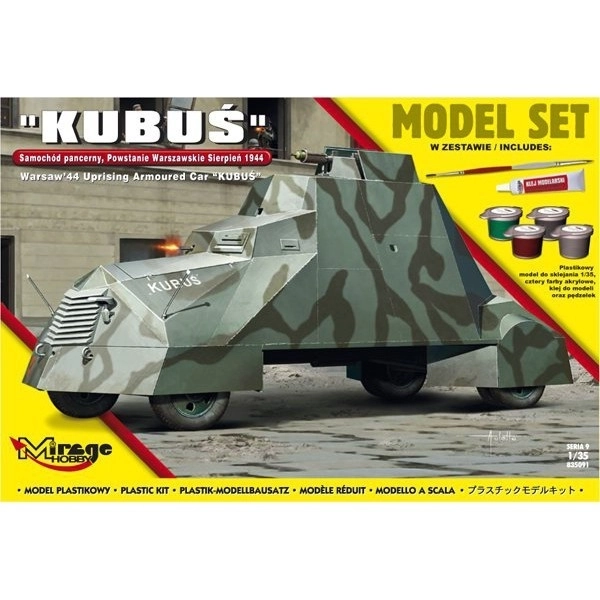 Model Kit Armored Car Kubuś Warsaw Uprising August 1944