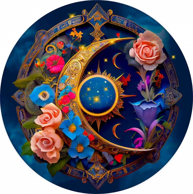 Wooden Puzzle Flower Moon 505 Pieces